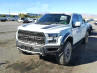 White and Black Ford F150 Raptor that was in a fresh water Texas street flood.